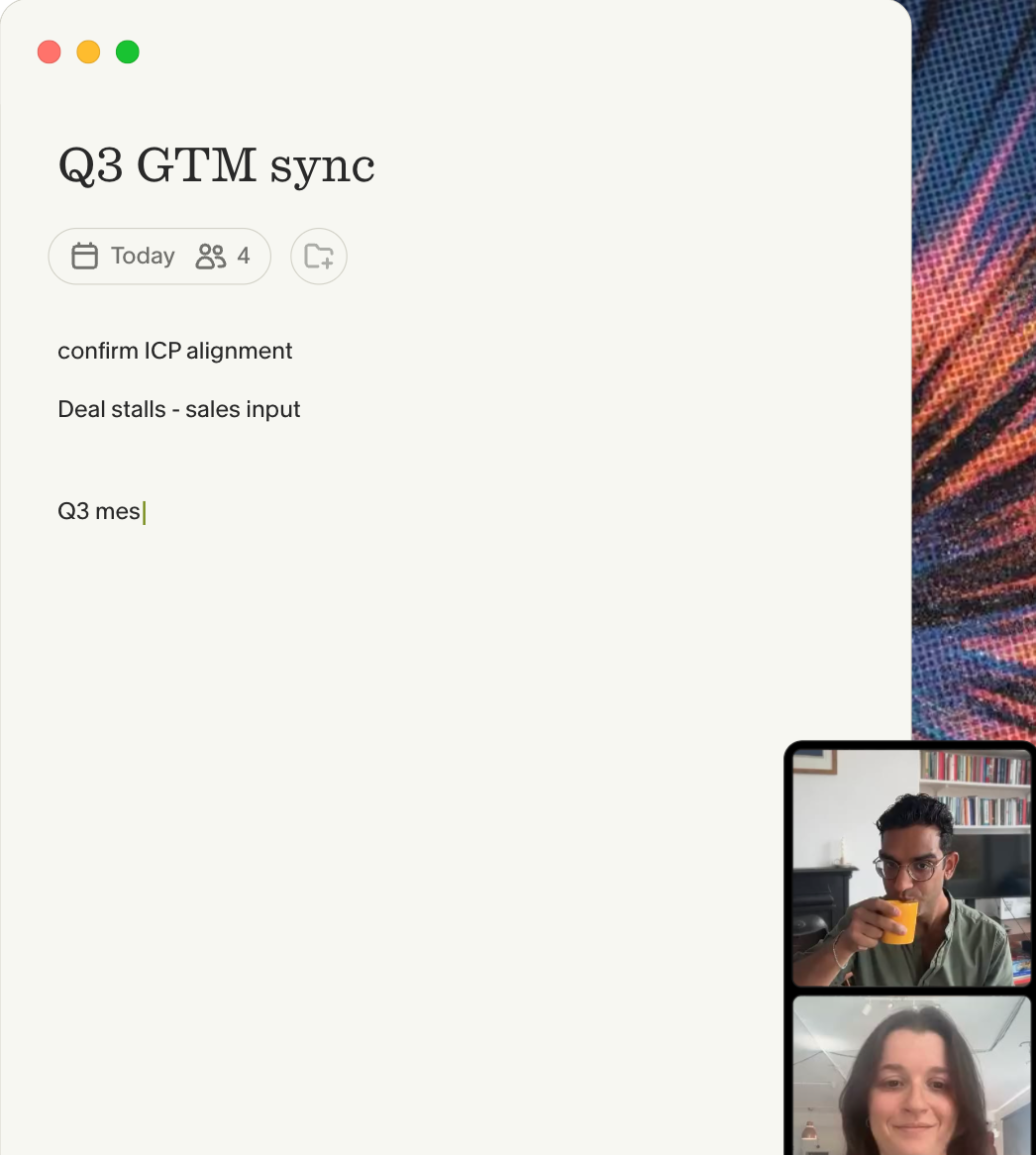 Granola meeting notes app interface